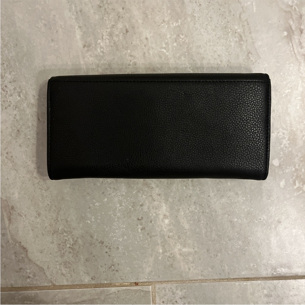 Michael Kors Black Fulton Pebbled Leather Wallet Good Condition - Picture 7 of 7